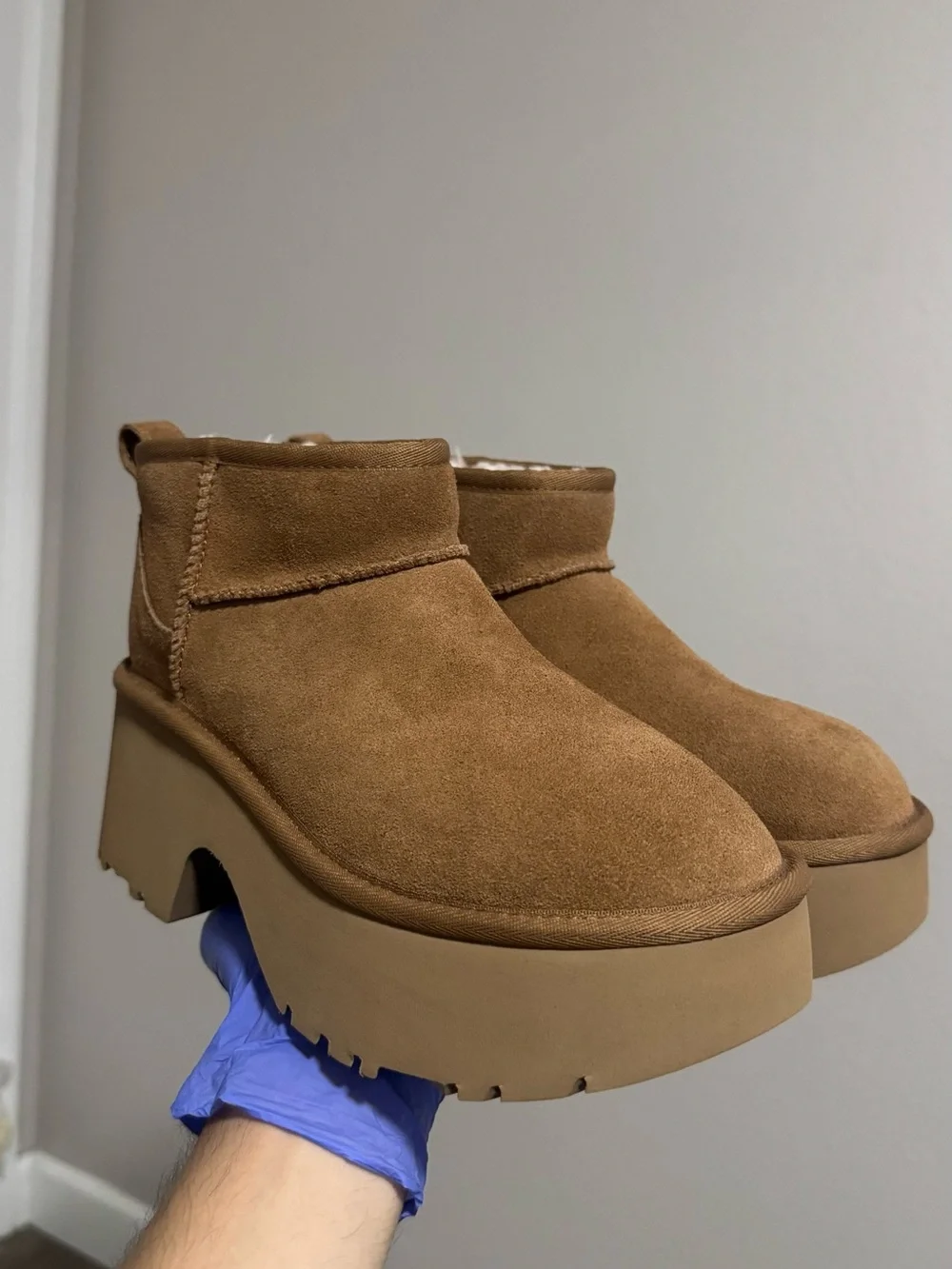 UGG Women’s Chestnut Suede Platform Clog Boots